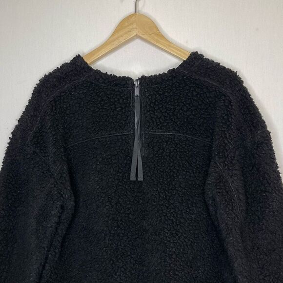 Lululemon Wool Whenever Sherpa Crew Pullover Sweater (Black) - 8 - Picture 8 of 12